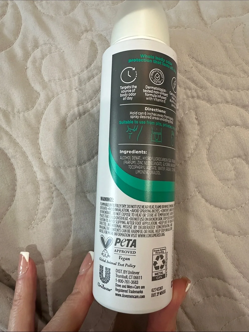 Whole Body Deo Spray – Aloe & Bamboo (White/Teal)